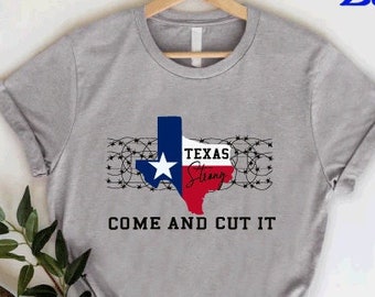 Texas Strong Come and Cut It Shirt, Texas Outline Patriot Tee