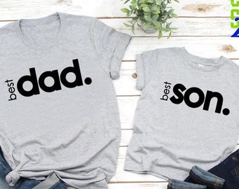 Best Dad and Best Son Shirt,Matching Dad and Son Shirt, First Father's Day Gift, Shirt for New Dad, Father Son Matching Shirts, Daddy and Me