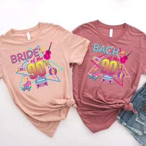 90s Wedding Party Shirt,90s Bride Shirt,90s Bach Shirts,Retro Bachelorette Shirts,90s Theme Bachelorette Party,Girls Tee,Friend Party Shirts image 1