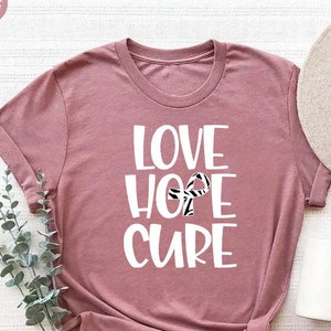 Love Hope Cure Shirt, Zebra Ribbon Shirt, Rare Disease Awareness T-shirt, Rare Disease Day Tee, Rare Disease Fighter Gift, Chronic Illness