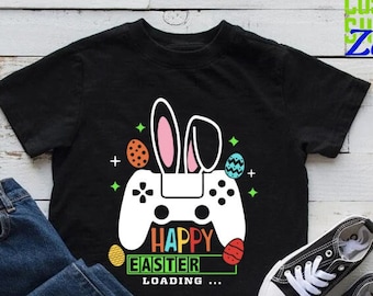 Happy Easter Gamer Shirt,Easter Bunny Video Gamer Shirt,Happy Easter Day Shirt,Bunny Lover Shirt,Easter Boy Gaming Tee,Bunnies T-Shirt