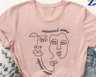 Feminist Shirt, Empowered Woman Gift,Minimalist Shirt,Empowered Women Empower Women Shirt,Feminism Shirt,Womens March Shirt,Girl Power Shirt