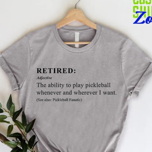 Grandpa Retired Shirt,Pickleball for Men,Pickleball Game Shirt,Pickleball lovers shirt,Retired Person Tee,Funny game Shirt,Retirement Gift