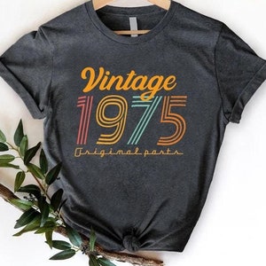 Vintage 50th Birthday Shirt, 1975 Shirt, 50th Birthday Gift, 50th Birthday Party Tee, Vintage 1975 Shirt, 50th Birthday Shirt for Dad