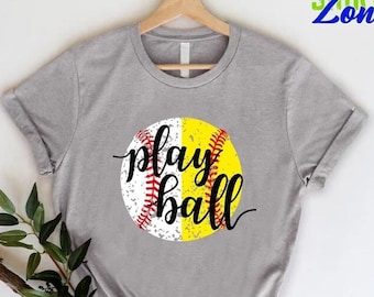Play Ball TShirt,Baseball Game Gift For Shirt,Baseball Shirt,Play Ball Shirt,Baseball Mom T-Shirt,Play Ball Game Shirt,Baseball Lover Shirt