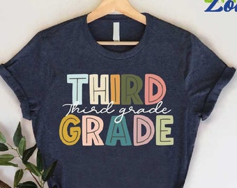 Cute 3rd Grade Shirt, Third Grade Teacher Team, Matching School Shirt, Hello 3rd Grade Shirt, Third Grade Squad Gift, Teacher Appreciation