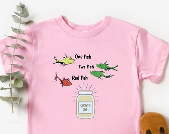 One Fish Two Fish Red Fish Shirt,Gelfilte Fish Tee,Funny Passover Toddler Shirt,Happy Passover Gift,Passover Jewish Bodysuit,Religious Shirt