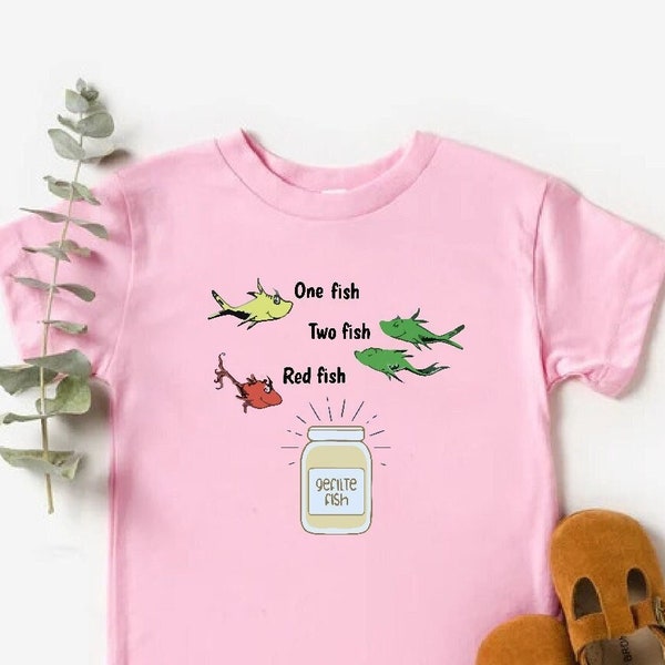 One Fish Two Fish Red Fish Shirt,Gelfilte Fish Tee,Funny Passover Toddler Shirt,Happy Passover Gift,Passover Jewish Bodysuit,Religious Shirt