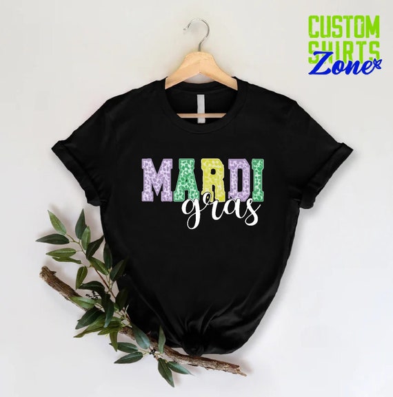 Mardi Gras Women Shirt, Saints Shirt, Fat Tuesday Shirt, Flower de luce Shirt, Louisiana Shirt, Mardi Gras Day Shirt, Festival Clothing