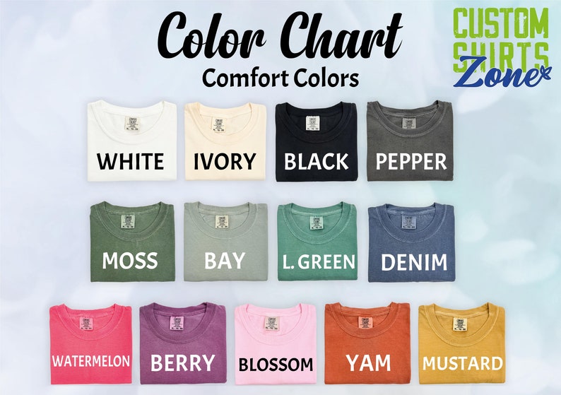 a group of t - shirts with different colors on them