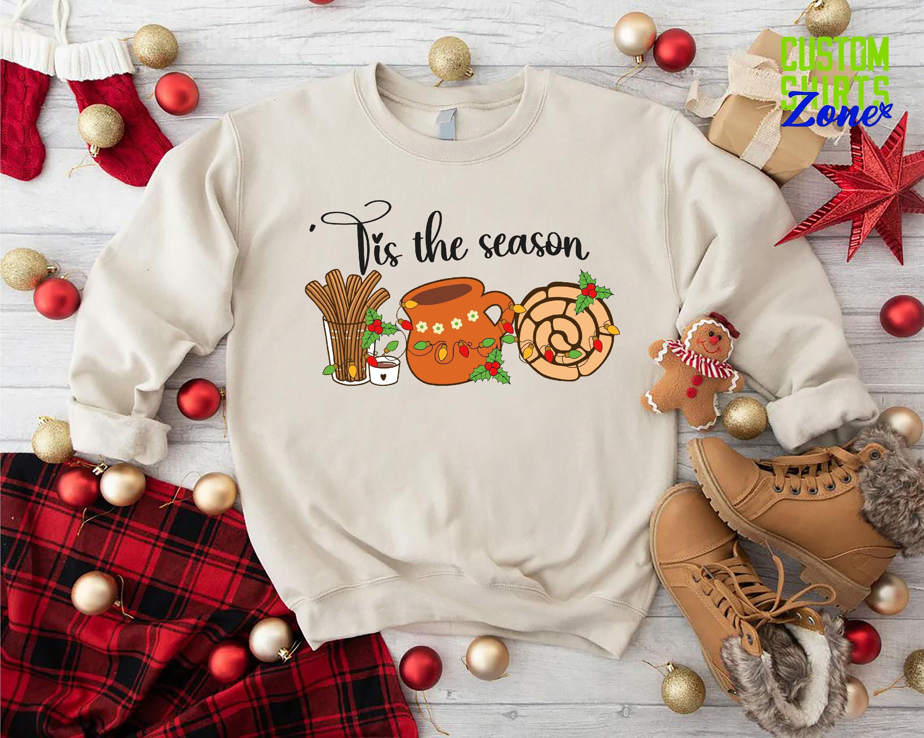 Mexican Christmas Sweatshirt, Tis the Season for Tamales, Concha Sweatshirt, Felices Fiestas Shirt, Spanish Merry Xmas, Mexican Holiday Gift