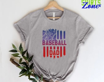 Retro Baseball Dad Shirt, Sports Tee For Father, Game Day Gift