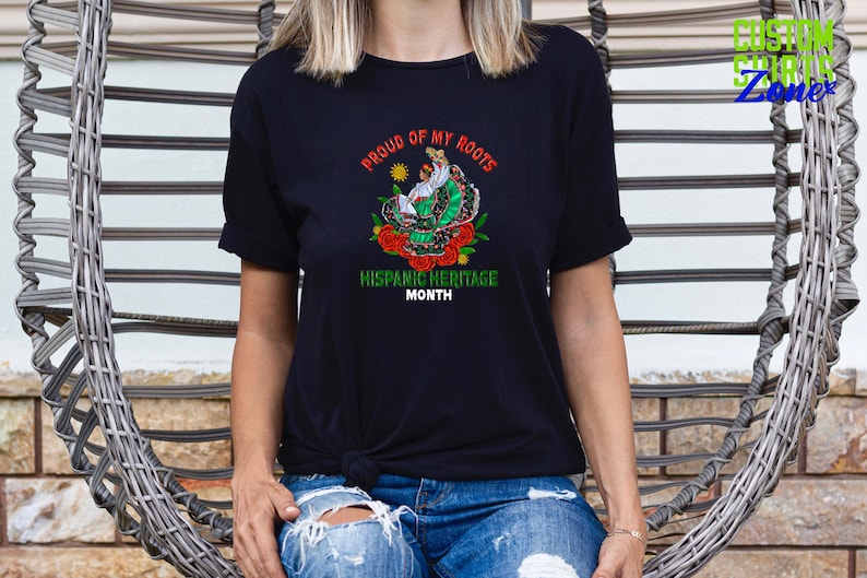 a woman wearing a t - shirt with a dragon on it