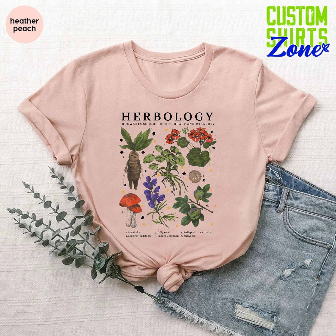 Herbology Plants Shirt, Plant Lover Botanical Gift, Plant Wizard