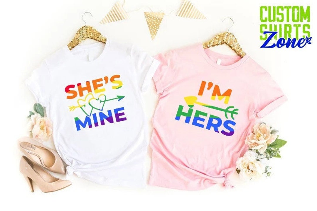 Lesbian Matching Shirts, LGBT Couple Shirts, Girlfriend Matching T ...