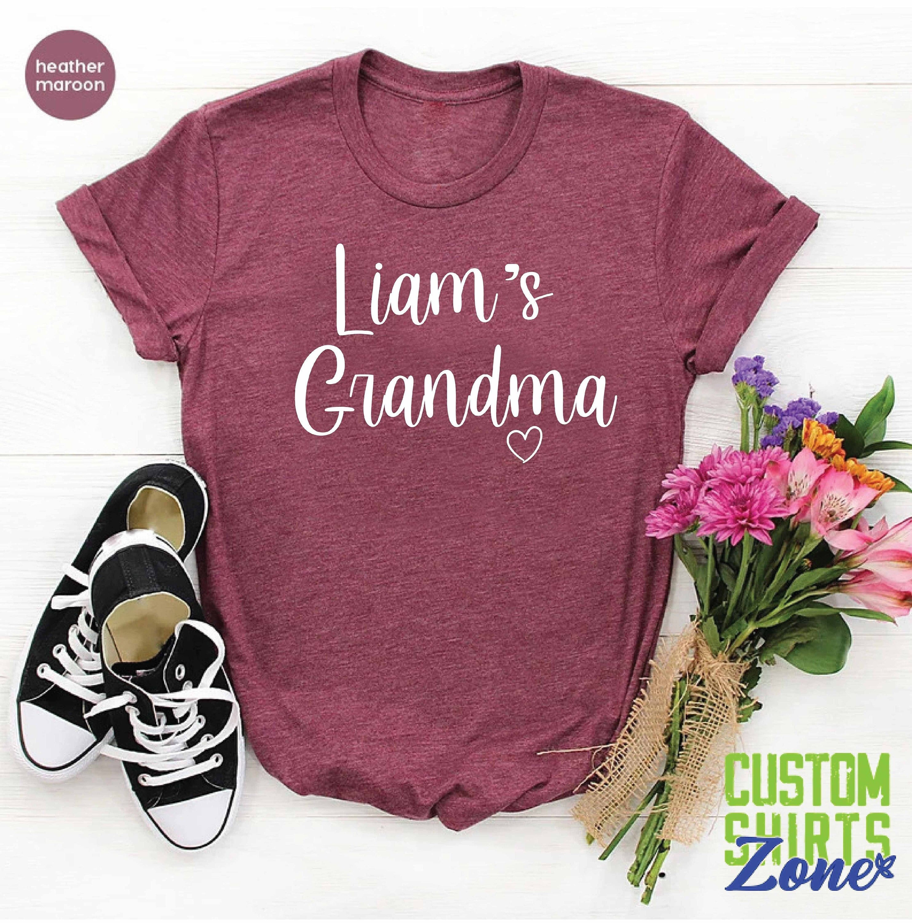 Personalized Grandma Shirt,Mother's Day Gift,Woman Tee,Custom Grandma Shirt,Grandma Birthday Shirt,Gift For Mama,New Grandma Shirt,Mom Shirt