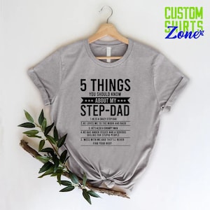 Custom Step Dad Shirt With Kids Names, Gift From Kids To Dad, Step