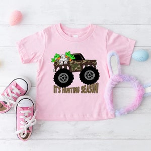 Easter Truck Hunting Shirt,Hunting Easter Tee For Boy,Camo Gift Toddler Boy,Trucker Baby Bodysuit,Easter Hunting Camo Baby,Bunny Trucker Tee immagine 8