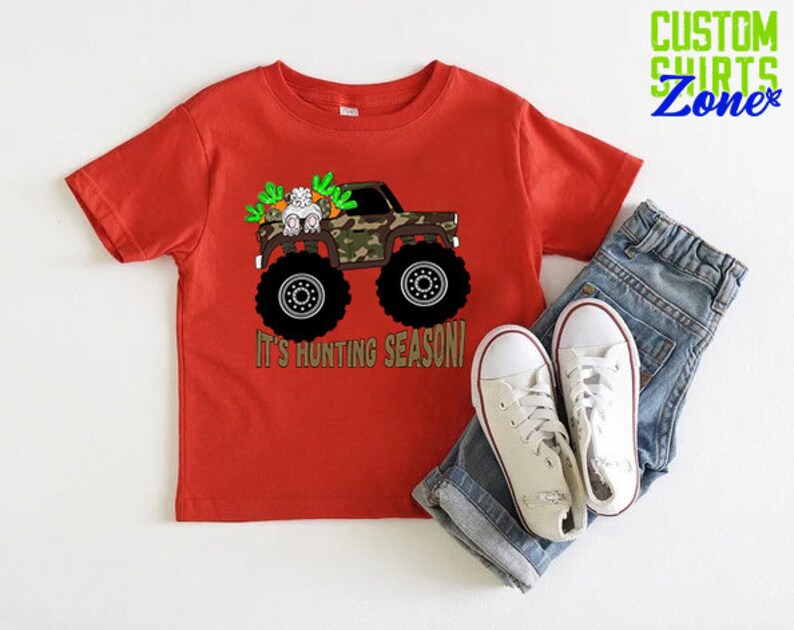 Easter Truck Hunting Shirt,Hunting Easter Tee For Boy,Camo Gift Toddler Boy,Trucker Baby Bodysuit,Easter Hunting Camo Baby,Bunny Trucker Tee immagine 6