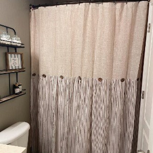 Grey Shower Curtain Etsy