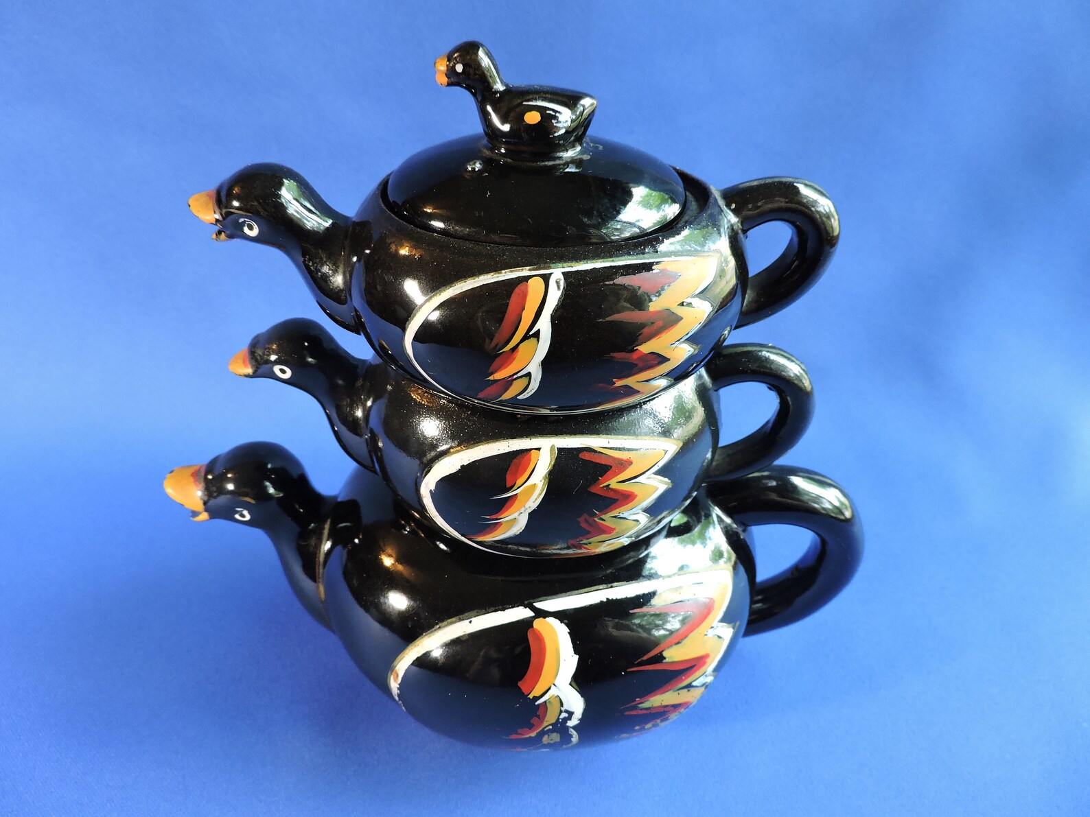 Vintage 50's Japanese Stacking Ducks Teapot Sugar & Etsy