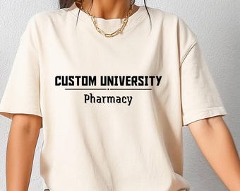 Personalized University Program T-Shirt, Graduation Gift