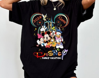 Custom Magical Theme Park Family Vacation 2026 T-Shirt, Mickey and Friends Matching Shirt