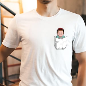 Hasbulla In The Pocket | Unisex T-Shirt | Funny Pocket Tee | Hasbullah Magomedov | Cute Tees | Apparel Gift |  The GOAT | Legend