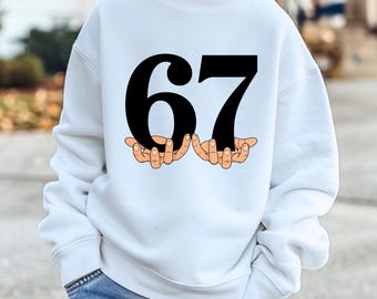 Six Seven Sweatshirt: Meme Hand Sign, Gen Z Humor