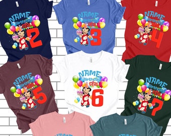 Lilo and Stitch Birthday Girl Family Shirt, Shirt, Family Matching Shirt, Birthday Girl Shirt, Personalized Birthday Girl  Shirt,