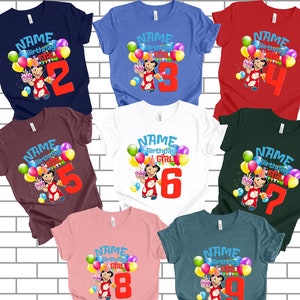 Lilo and Stitch Birthday Girl Family Shirt, Shirt, Family Matching Shirt, Birthday Girl Shirt, Personalized Birthday Girl  Shirt,