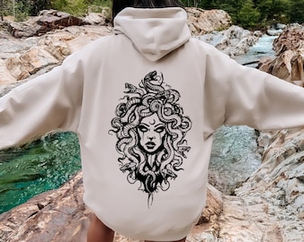 Medusa Hoodie, Greek Mythology Sweatshirt, Strong Women Design