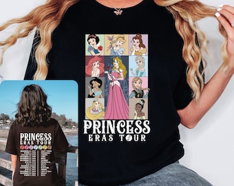 Princess Eras Tour Shirt, Disney Princess Characters Shirt, Disney Princess Tour, Disney Girl Trip Shirt, Disneyworld Shirt, Eras Tour Shirt