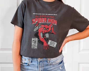 Comfort Colors Retro Spider-Man Comic T-Shirt
