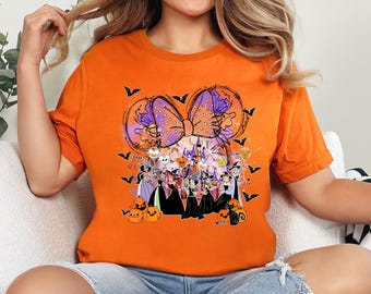 Watercolor Halloween Princess Shirt, Halloween Women Gift Shirts, Spooky Season Tee