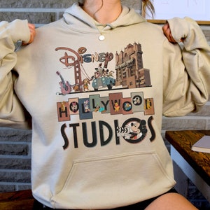 Vintage Disney Hollywood Studios Hoodie, Sweatshirt, Shirt, Hollywood Studios Shirt, Hollywood Studios Trip Shirt, Disney Family Vacation