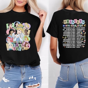 Vintage Princess Eras Tour Shirt,  Vintage Disneyworld Shirt, Princess Royal Tour Shirt, Shimmer, Disney Princess Shirt, Eras Tour Shirt