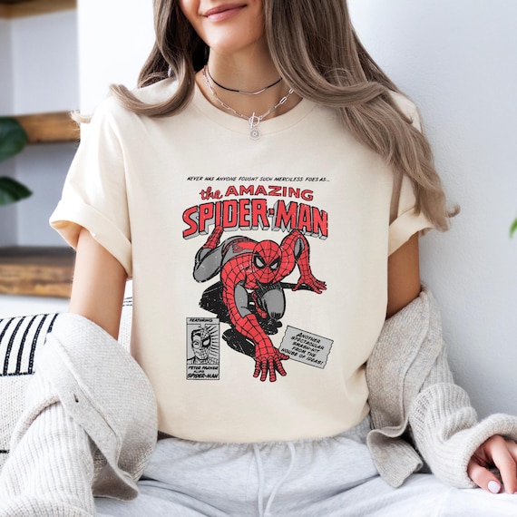 Vintage 90s Marvel the Amazing Spider Man Shirt, Funny Spiderman