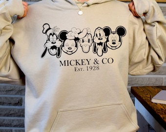 Mickey & Co Hoodie, Theme Park Trip Family Matching Sweatshirt