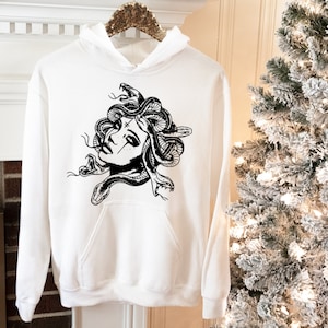 Medusa Hoodie, Sweatshirt, Shirt, Greek Mythology, Strong Women Hoodie, Mahsa Amini, Hijab, Women&#39;s Rights, Protest Hoodie, Feminist Hoodie