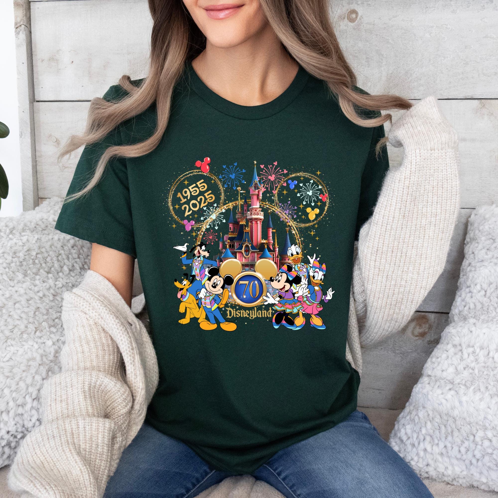 Custom Name Disneyland 70th Anniversary Shirt, Retro Theme