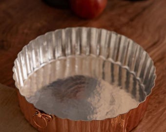 Handmade Copper Cake Pan, Copper Cake Baking pan, Copper Kitchen Utensil, Housewarming Gift, Copper  Pan, Vintage Copper, Copper bakeware