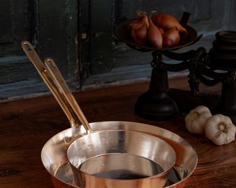 CMK Vintage Inspired Copper Fry Pan – Benham & Froud Inspired Heirloom Cookware (Small or Large)
