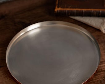 Copper Round Baking Tray, Copper Oven Pan, Copper Oven Tray, Copper Cookware, Baking Pan, Roasting Tray, Vintage Copper Pan, Bakeware