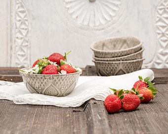 Handmade Set of 2 Ceramic Bowls, Ceramic Serving Bowl, Small Bowl, Handmade Tableware, Ceramic Serving Bowls, Snacking Bowls
