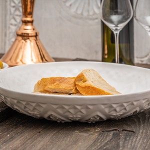 Handmade Patterned Ceramic Platter, Turkish Ceramic Platter, Handmade Ceramic, Ceramic Serving Plates, Handmade Tableware