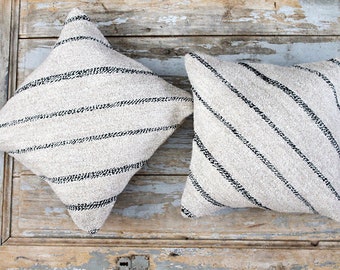 Handmade Turkish 15.5 x 15.5 Pillows Set 2,Traditional Anatolian Pillow,Rug Pillow,Multicolor Elegant Home Accent,Decorative Throw Pillow