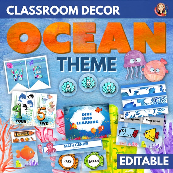 Ocean Under the Sea Theme Classroom Decor 