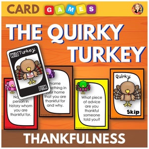 Juego de cartas del pavo de Acción de Gracias, divertido para fiestas en clase y familiares, juego de cena de Acción de Gracias, hojas para colorear del pavo y sugerencias para escribir