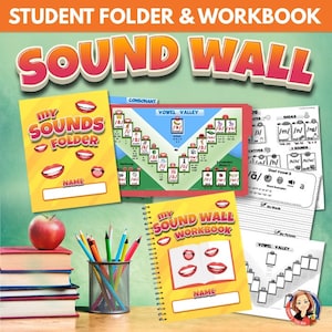 Personal Sound Wall Folder and Workbook Aligned with the Science of Reading -  Printable, Digital, Vowel Valley